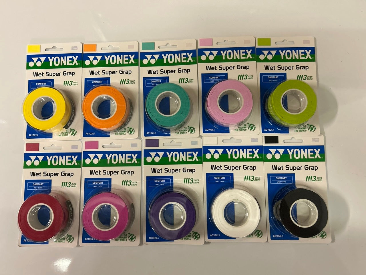 Wet Super Grap Overgrip Assorted Box