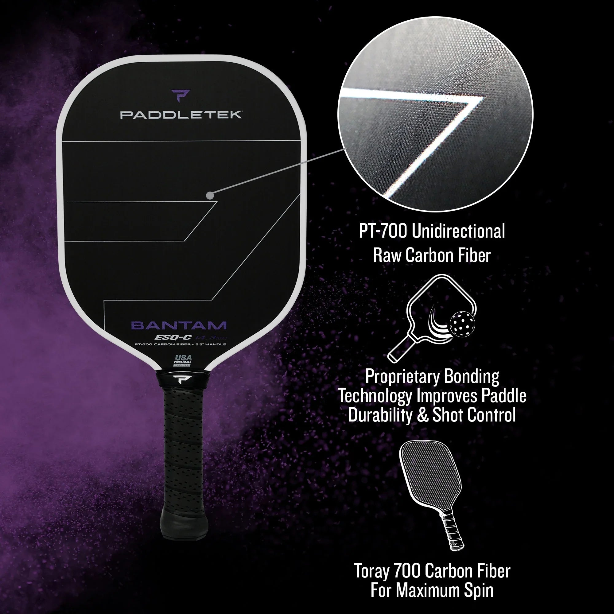 Bantam ESQ-C 14.3 Pickleball Paddle