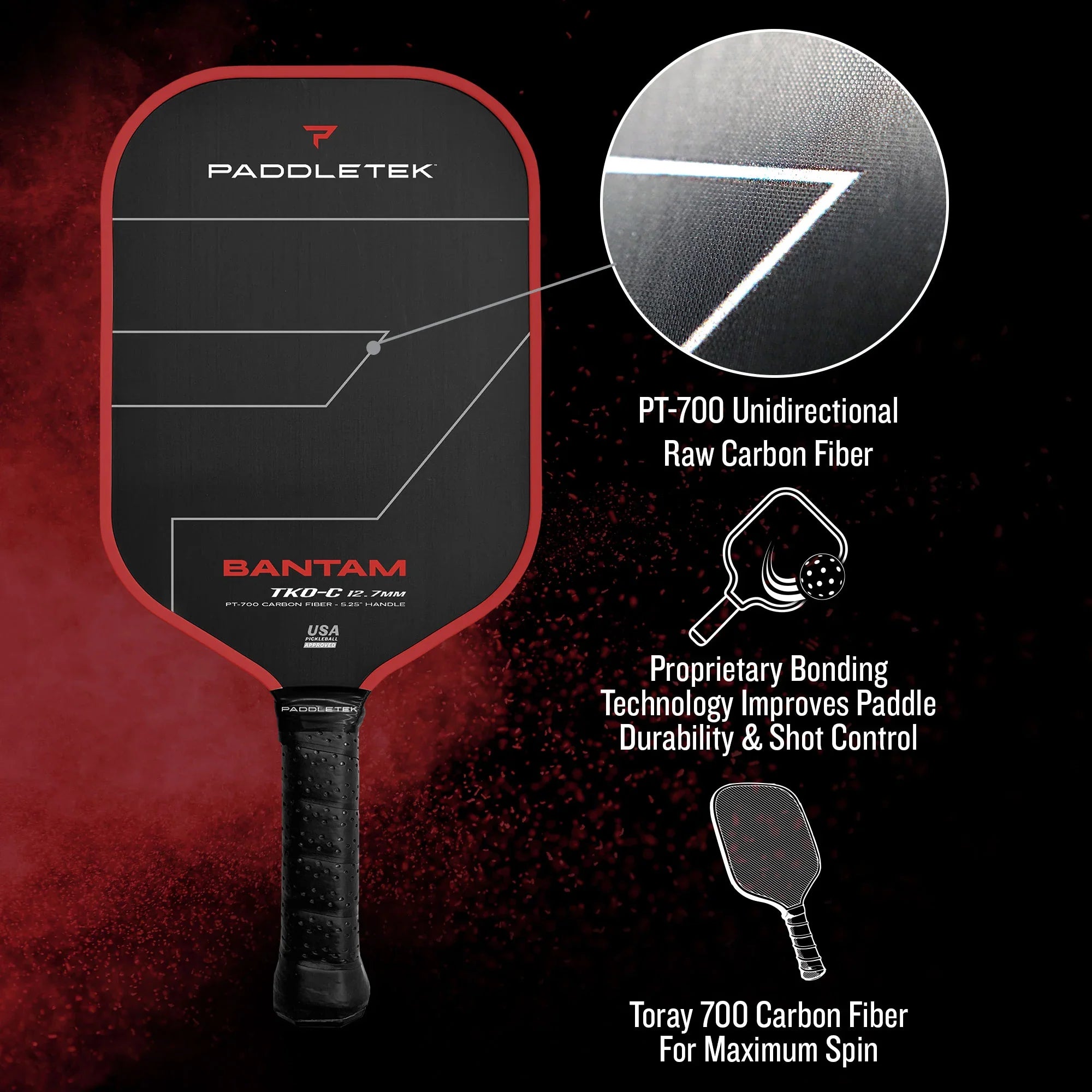 Bantam TKO-C 12.7 Pickleball Paddle