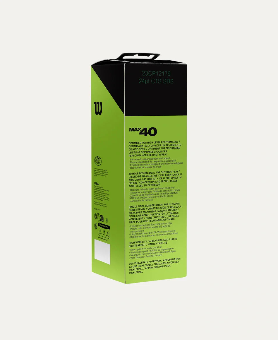 Max 40 Outdoor Pickleball 3 Pack