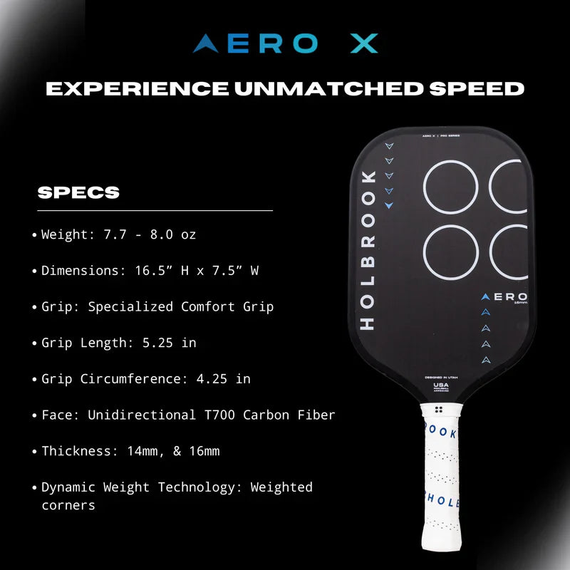 Pro Aero X 16mm Pickleball Paddle